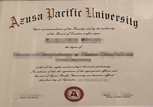 Azusa Pacific University diploma
