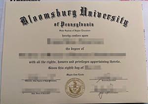 Bloomsburg University diploma