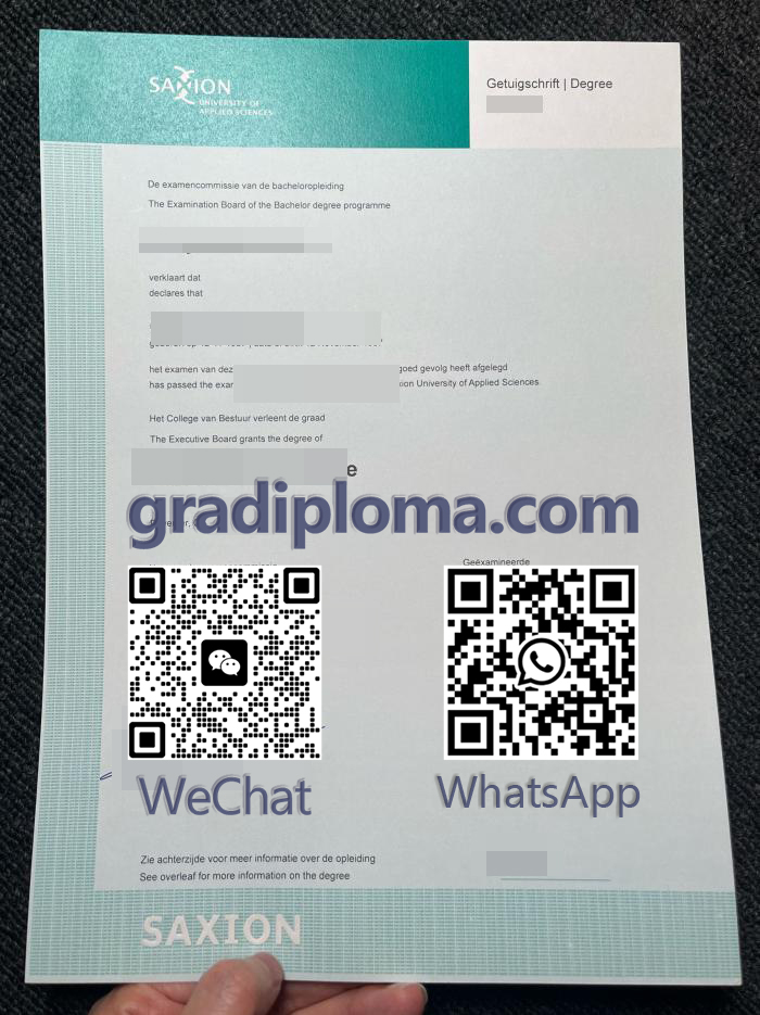 Hogeschool Saxion degree