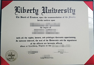 Liberty University diploma
