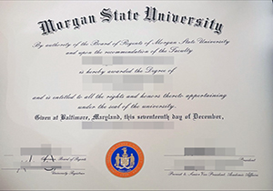 Morgan State University diploma