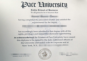Pace University diploma