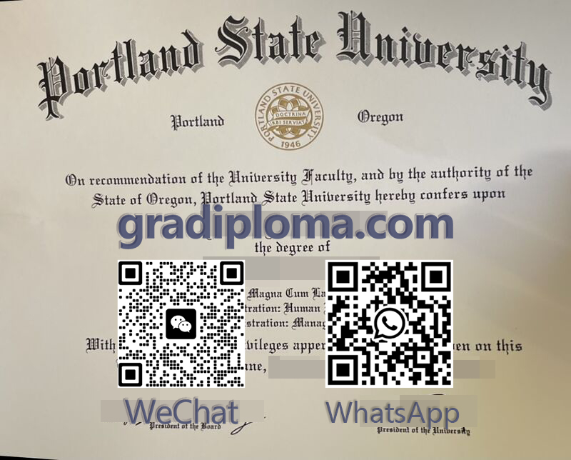 Portland State University diploma