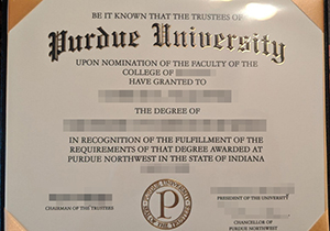 Purdue University diploma