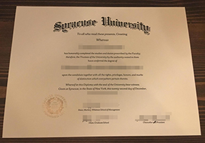 Syracuse University diploma