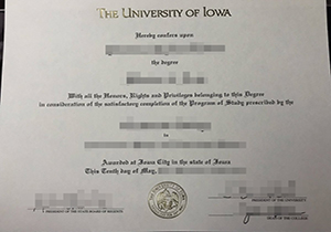 The University of Iowa diploma