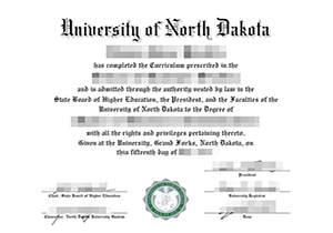 University of North Dakota diploma