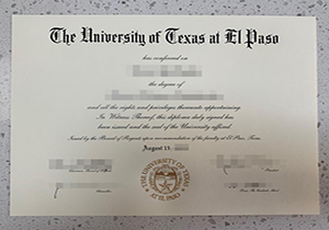 UTEP diploma