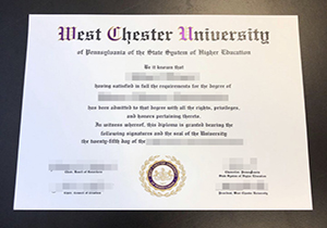 West Chester University diploma
