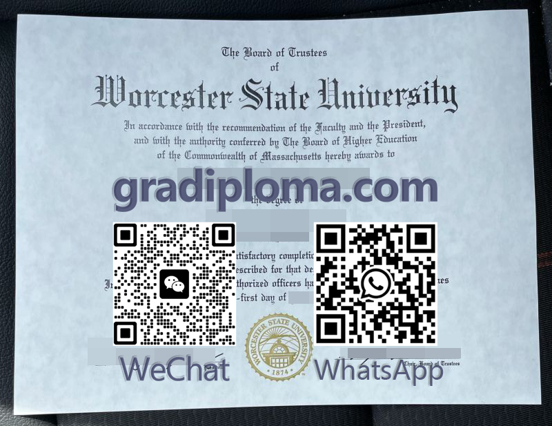 Worcester State University diploma
