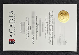 Acadia University diploma