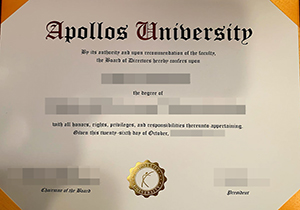 Apollos University diploma