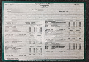 Argosy University Phoenix transcript