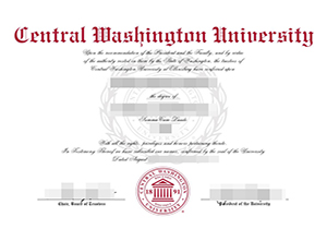 Central Washington University diploma
