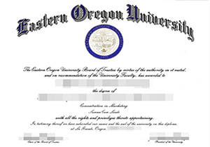 Eastern Oregon University diploma