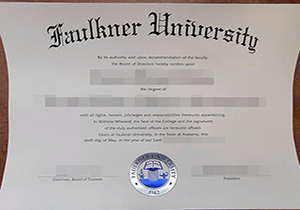Faulkner University diploma