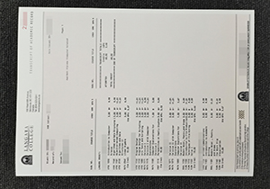 Langara College transcript
