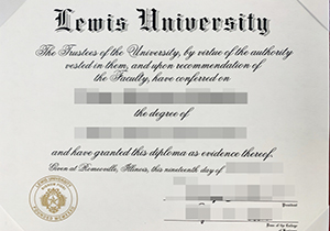 Lewis University diploma