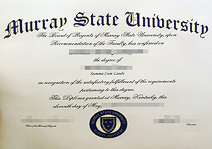 Murray State University diploma