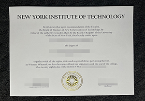 NYIT diploma