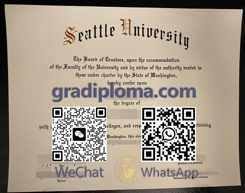 Seattle University diploma