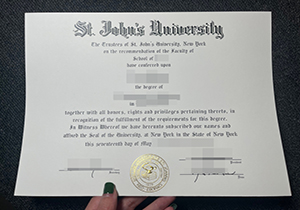 St. John's University degree