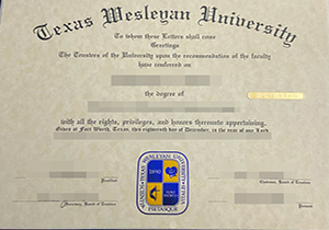 Texas Wesleyan University diploma