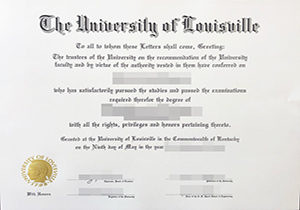 The University of Louisville diploma