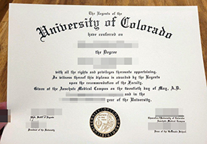 University of Colorado diploma