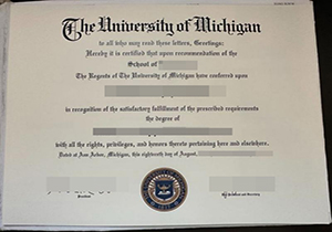 University of Michigan diploma-1