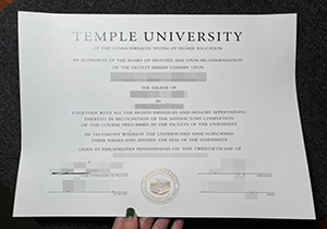 Temple University degree