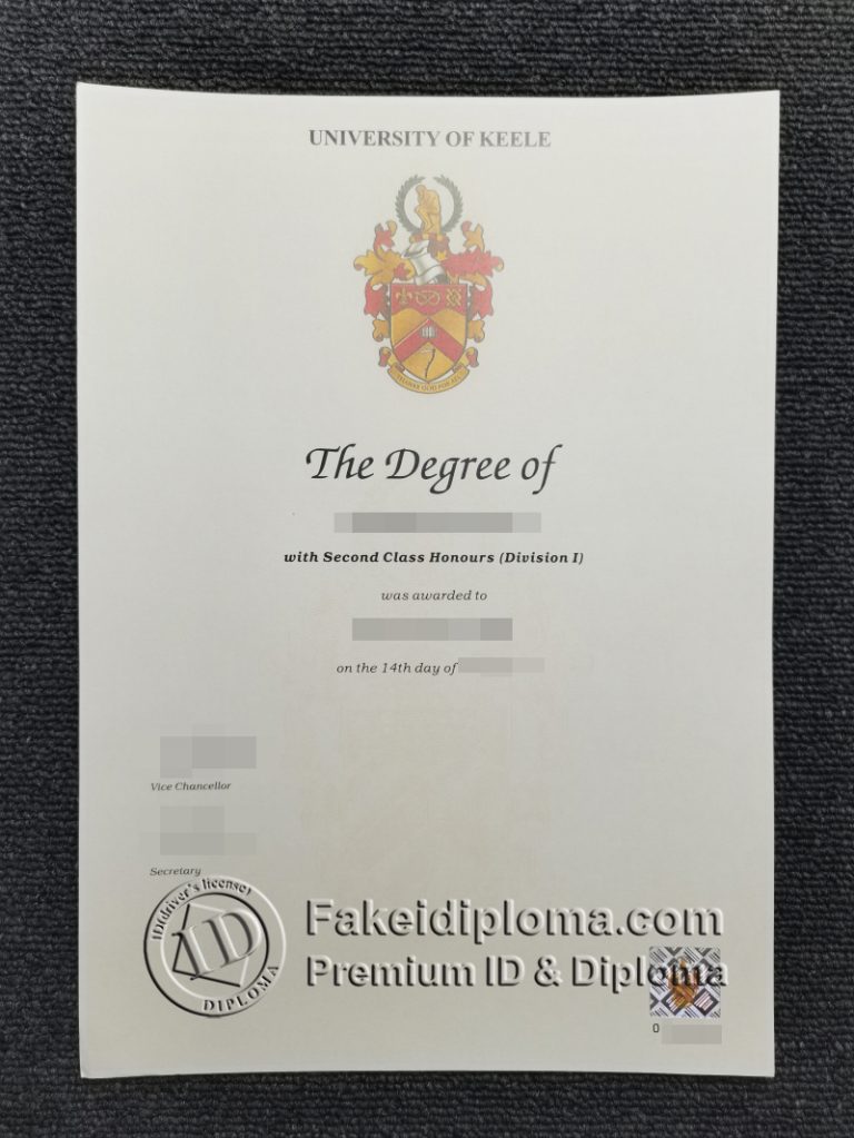 Can you buy a fake University of Keele degree online in the UK?