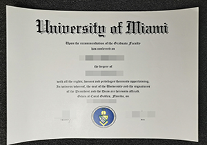 University of Miami degree