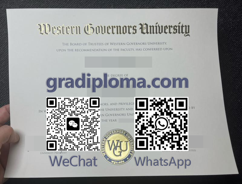 Western Governors University diploma