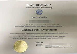 Alaska CPA certificate