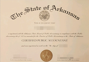 Arkansas CPA certificate