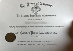 Colorado CPA certificate