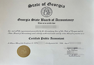 Georgia CPA certificate