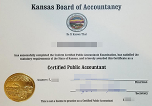 Kansas CPA certificate