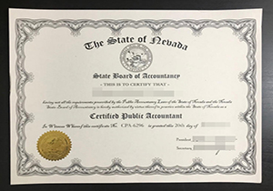Nevada CPA certificate