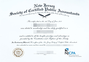 New Jersey CPA certificate