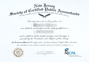 New Jersey CPA certificate