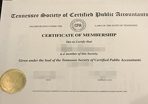Tennessee CPA certificate