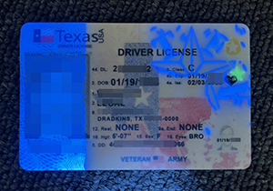 Texas driver license