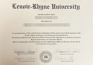 Lenoir-Rhyne University degree-1