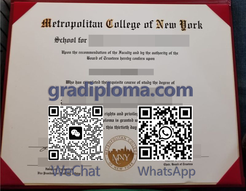 Metropolitan College of New York degree