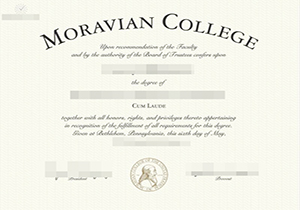 Moravian College diploma