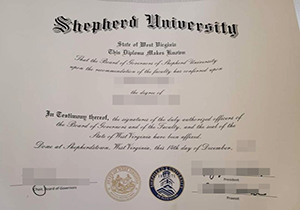 Shepherd University degree-1