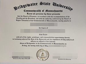Bridgewater State University diploma-1