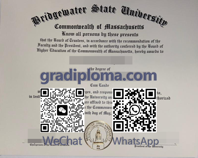 Bridgewater State University diploma